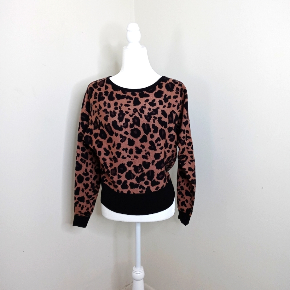 Philosophy Women's Sweater Animal Print Size Small